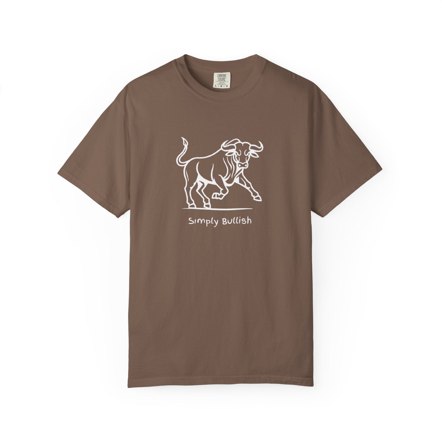 Simply Bullish 2 White Bull Unisex T-Shirt