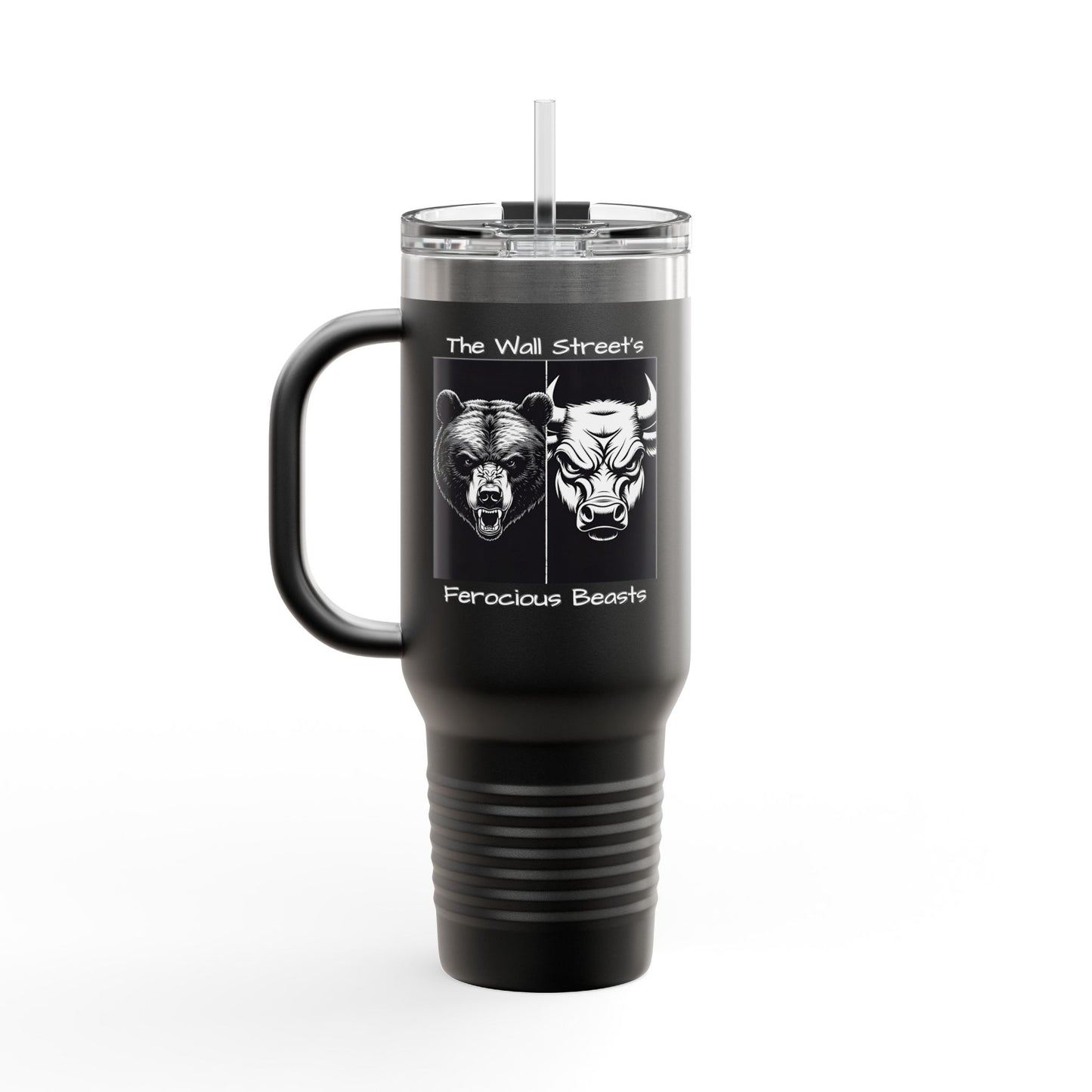 The Wall Street's Ferocious Beasts Insulated Travel Mug, 40oz.