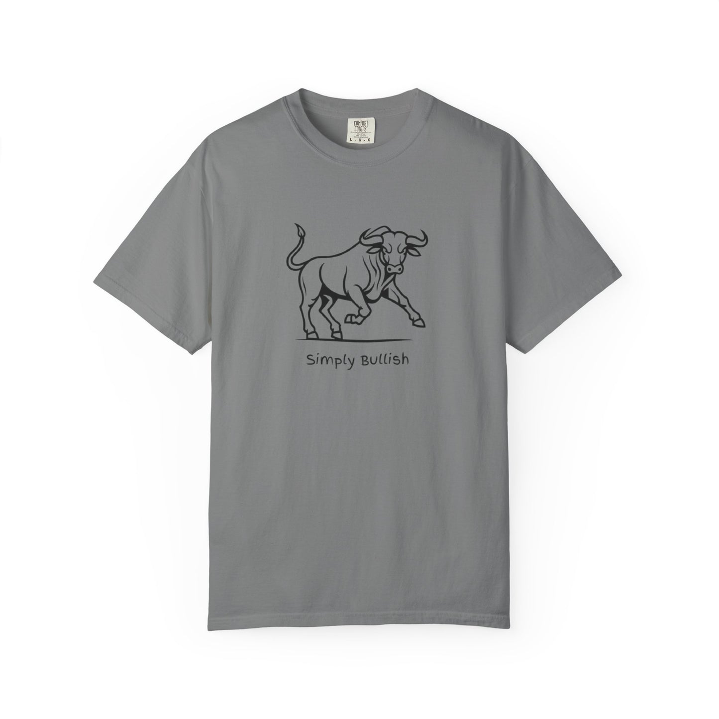 Simply Bullish 2 Black Bull Unisex T-Shirt