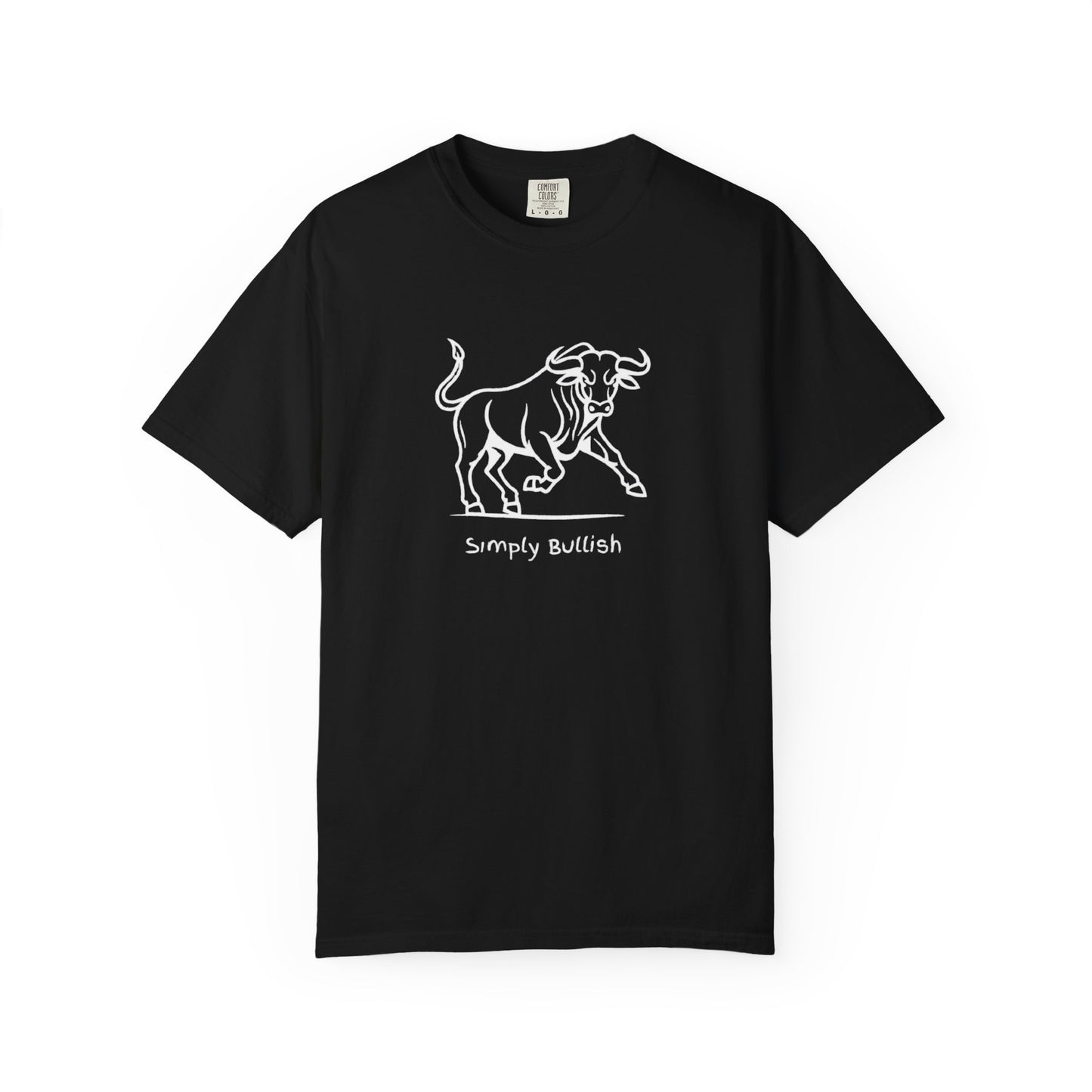 Simply Bullish 2 White Bull Unisex T-Shirt