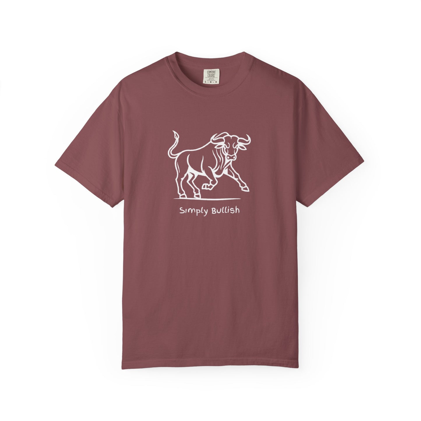 Simply Bullish 2 White Bull Unisex T-Shirt