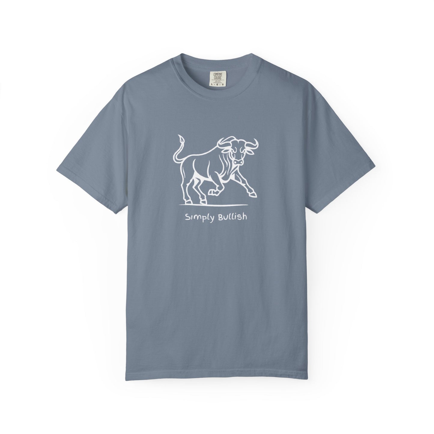 Simply Bullish 2 White Bull Unisex T-Shirt