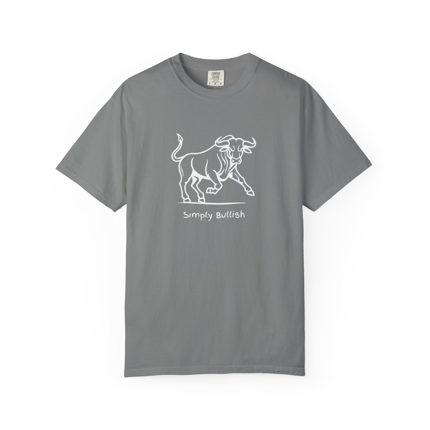 Simply Bullish 2 White Bull Unisex T-Shirt