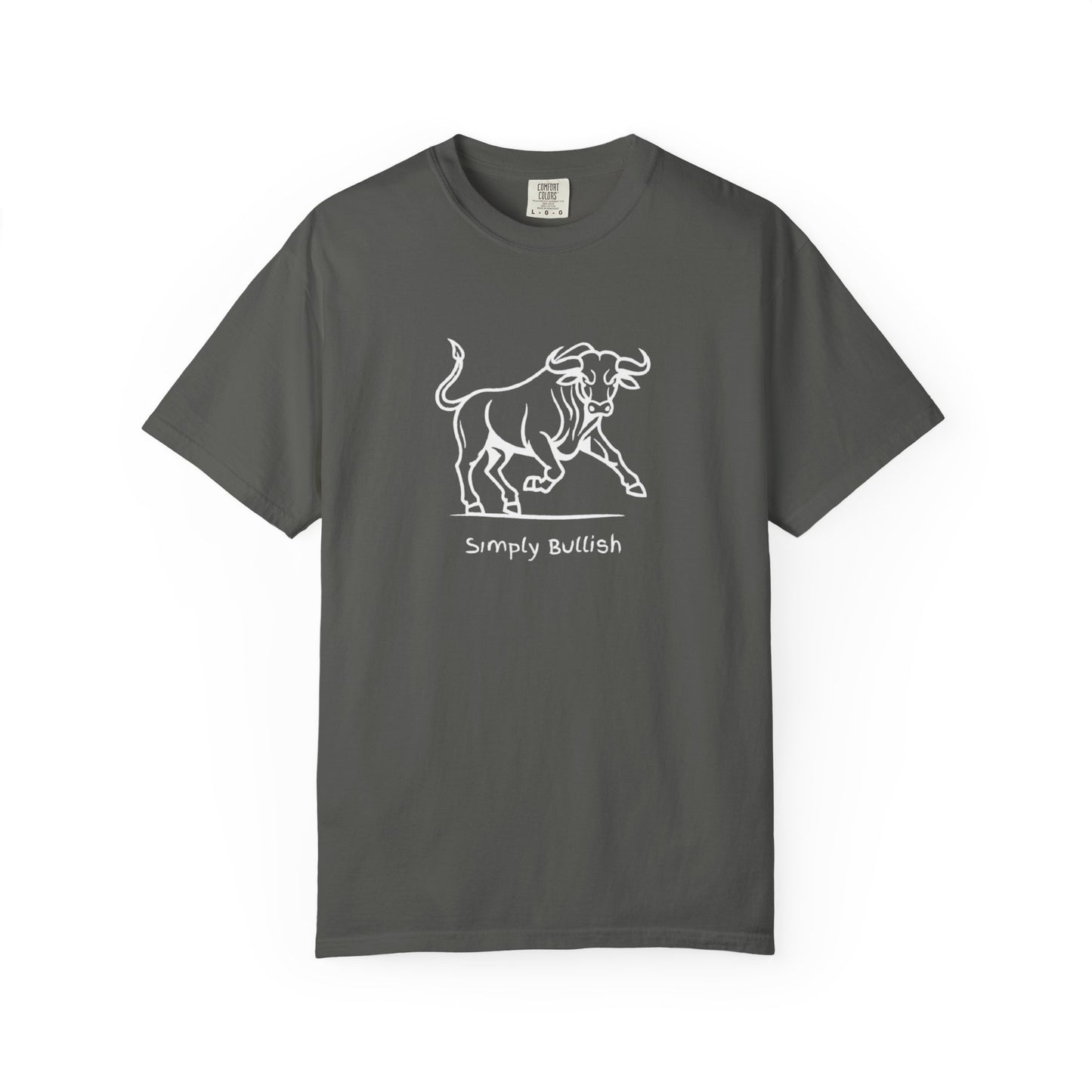Simply Bullish 2 White Bull Unisex T-Shirt