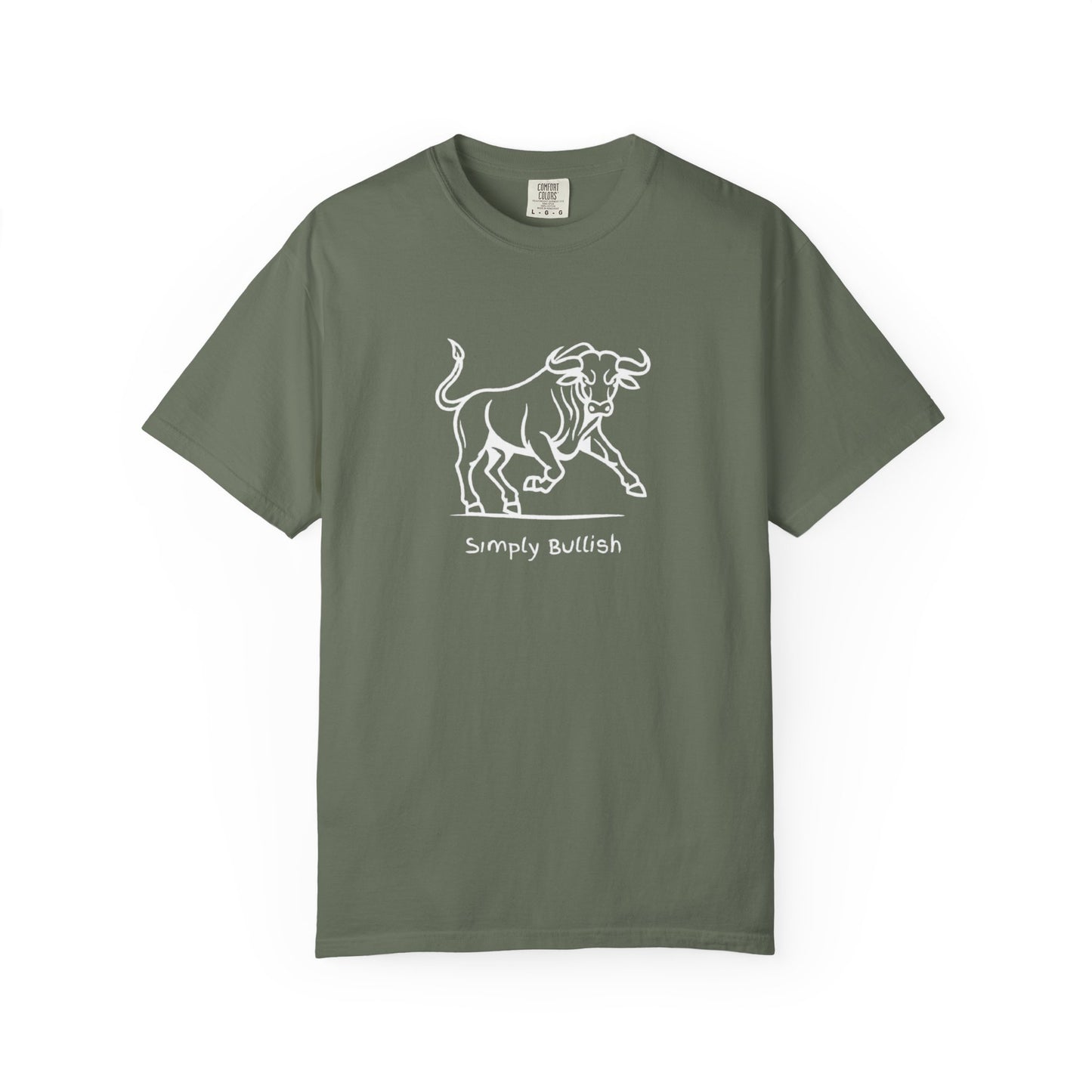 Simply Bullish 2 White Bull Unisex T-Shirt