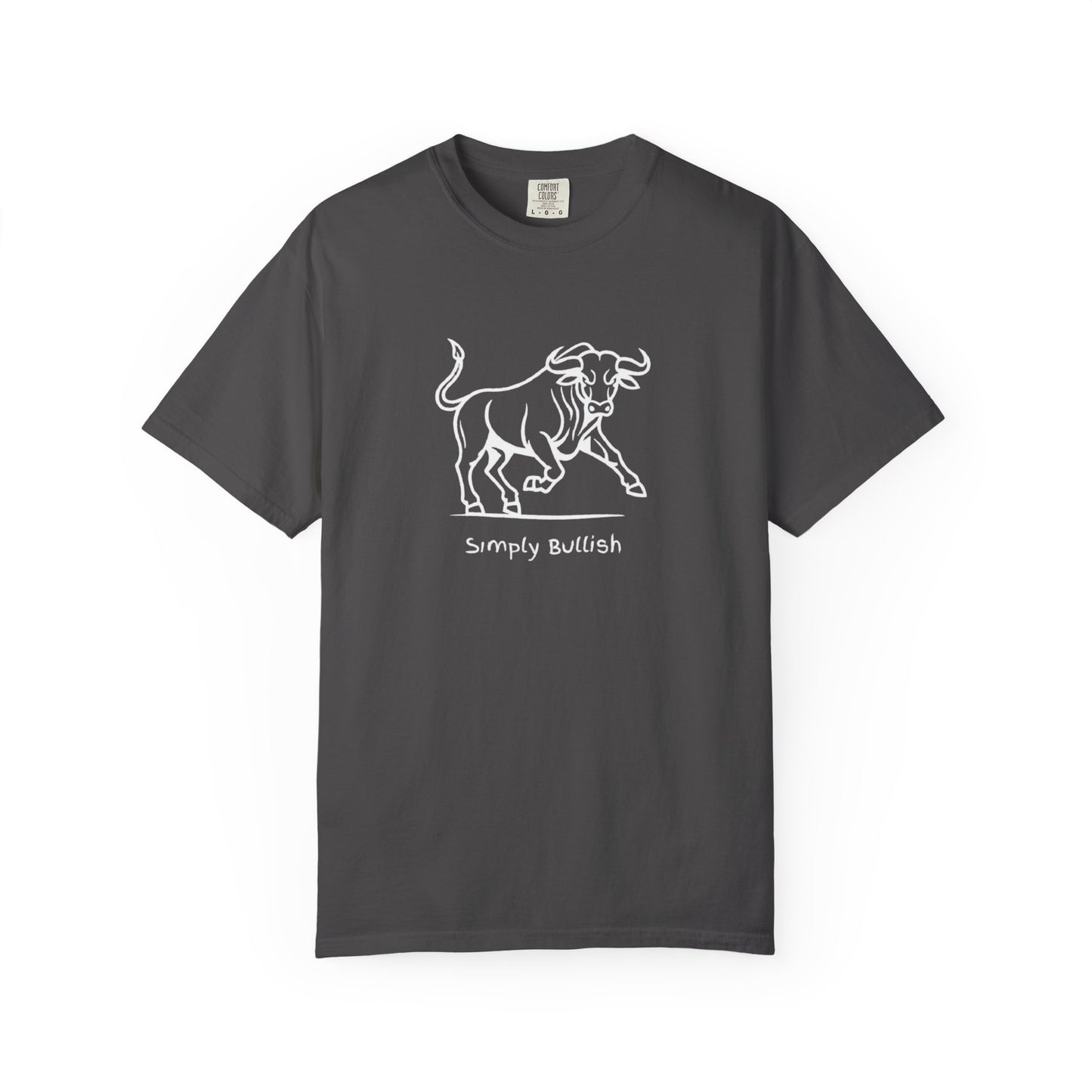 Simply Bullish 2 White Bull Unisex T-Shirt