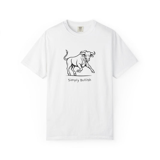 Simply Bullish 2 Black Bull Unisex T-Shirt