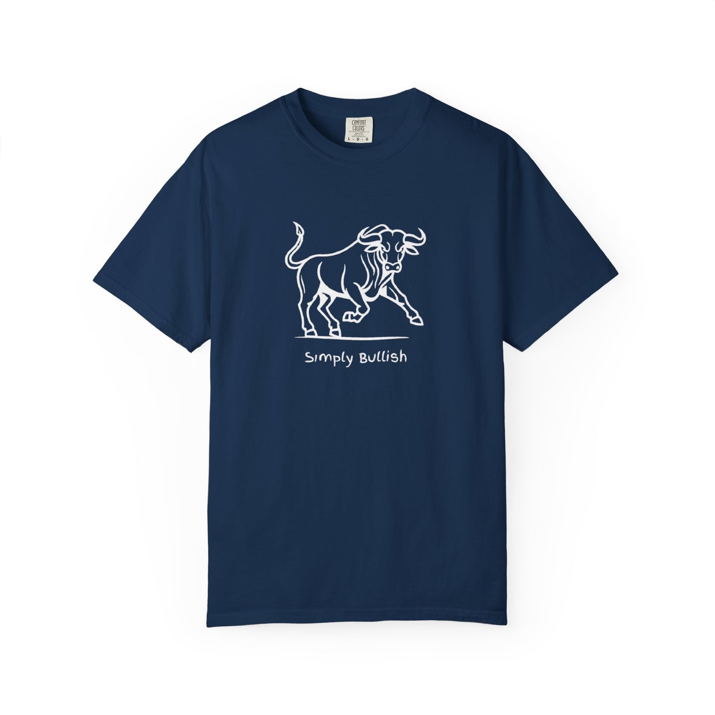 Simply Bullish 2 White Bull Unisex T-Shirt